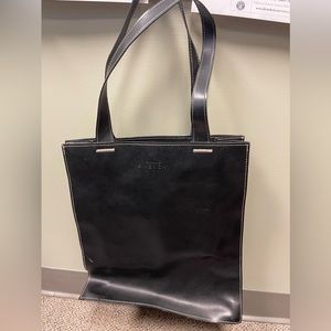 Givenchy Parfums black leather tote